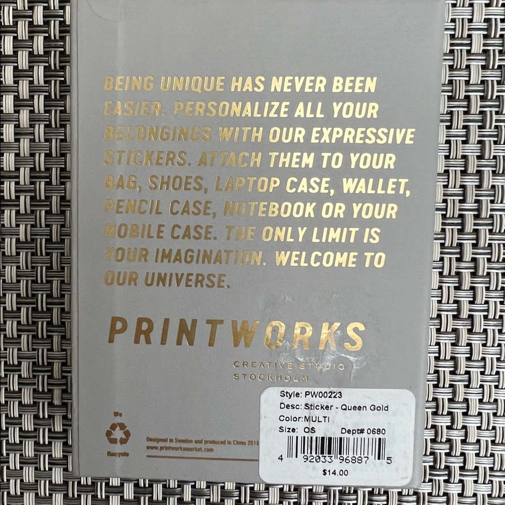 New Girl’s”Printworks” Sticker - Picture 3 of 3